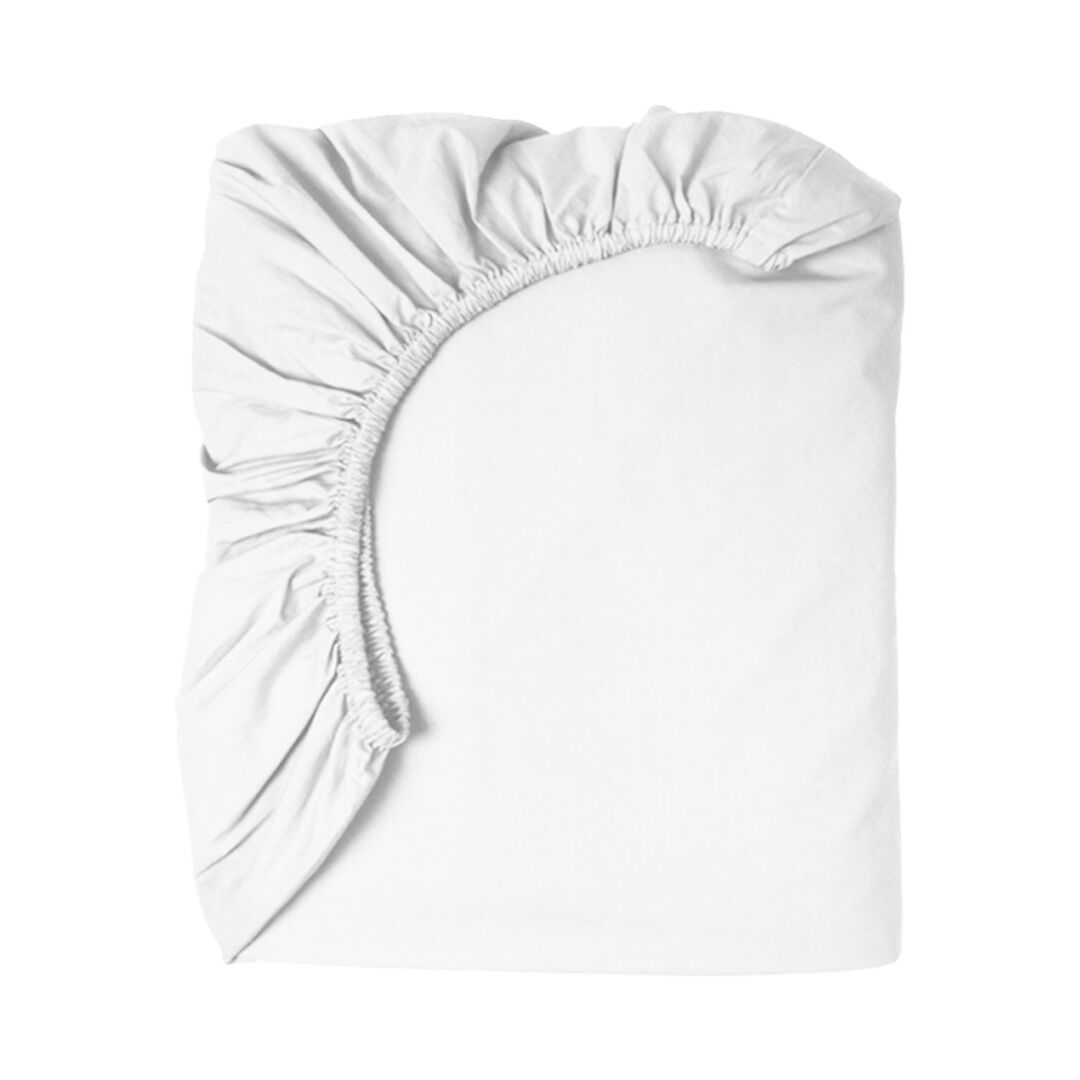 Fitted Sheet Queen XL White 144 TC - Image 1