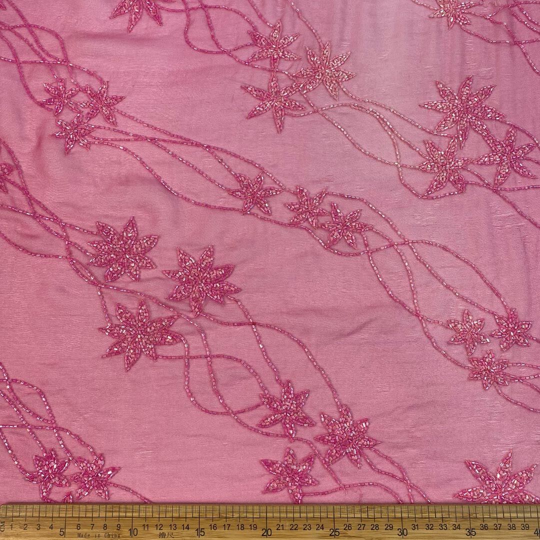 DR02398_1.jpg Beaded Silk Chiffon Bt-2272 - Image 1