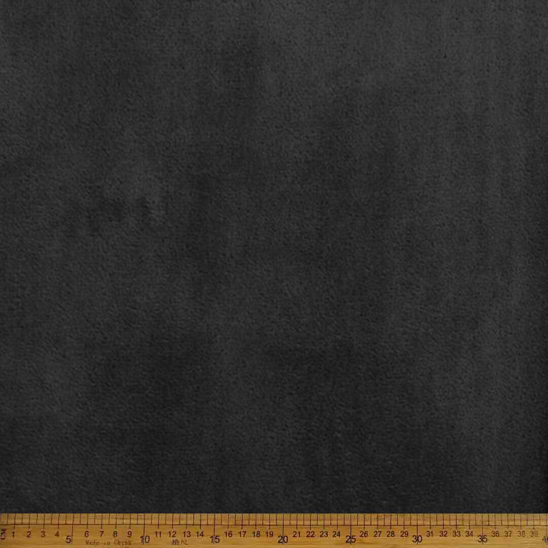 DR0899959-001_1.jpg Mongolian Plush Fleece Plain Black Fabric