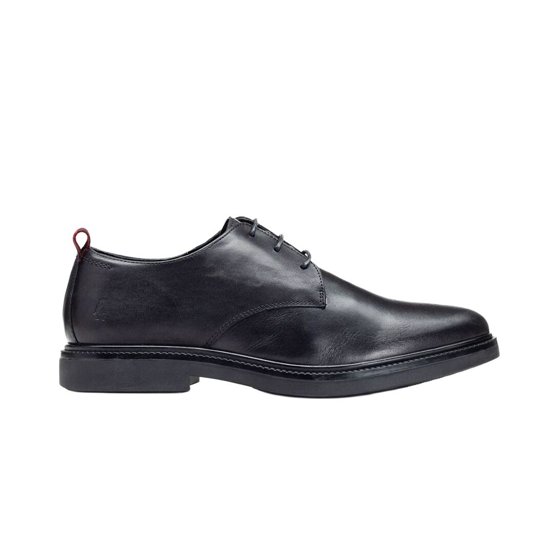 HPM00810BKBK-06 Hush Puppie Jace Black Cow Crust CP Leather - Image 1