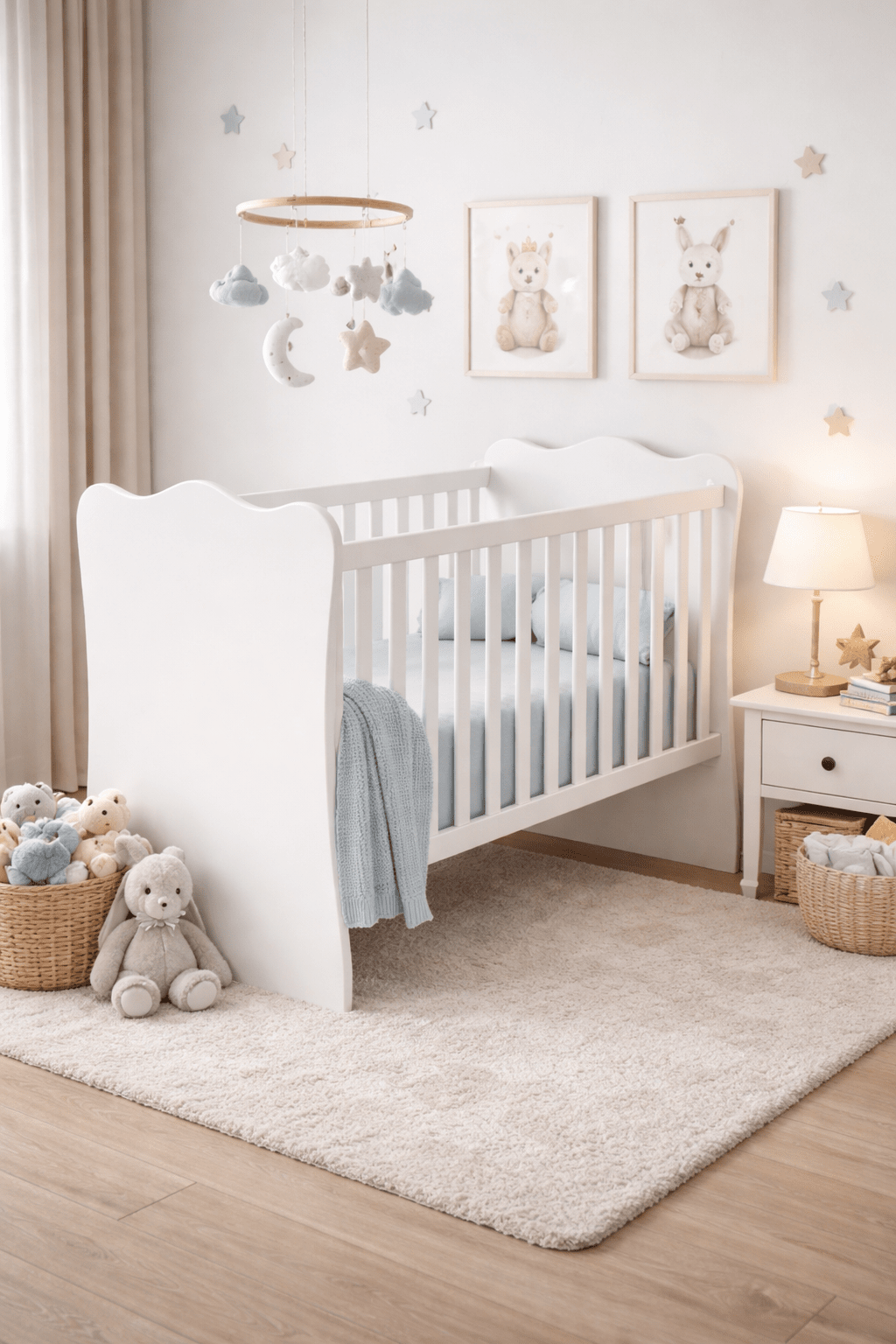 Skyla -Baby Crib white - Image 1