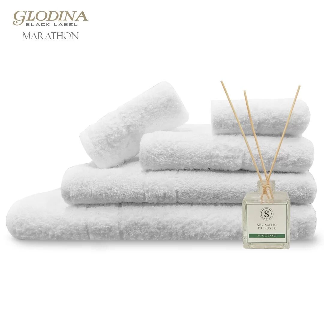 Glodina Marathon Bath Sheet 100cmx180cm White - Image 1
