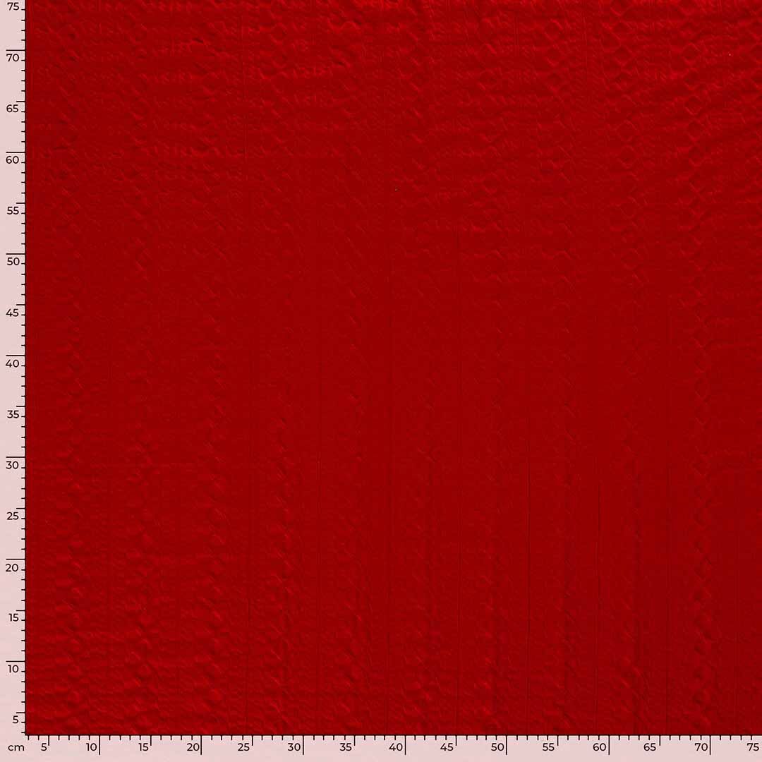 Blown Knitted Diamond Braid Red - Image 1