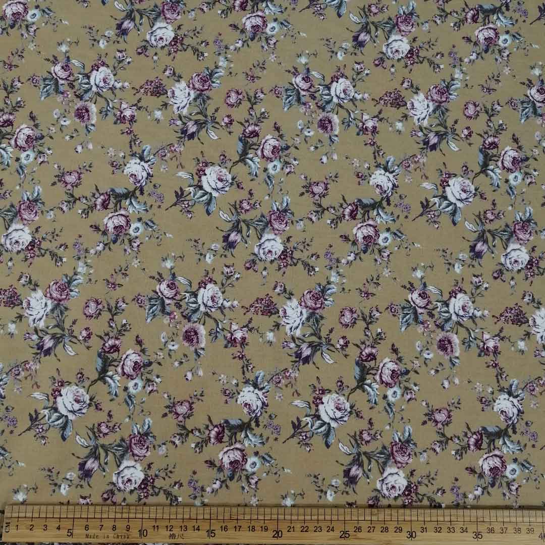 100% Cotton Poplin Printed -8 Roses