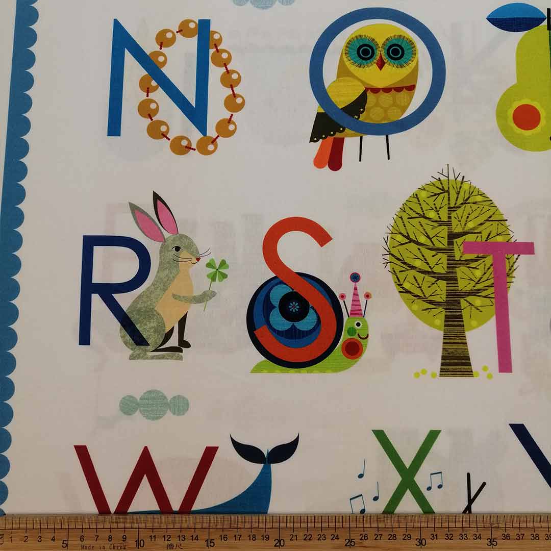 100% Cotton Printed Alphabet (6)