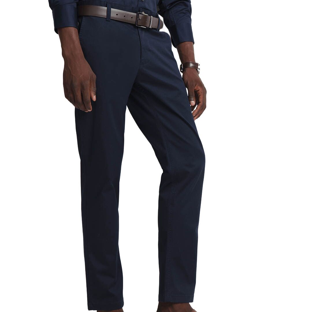 ME22180-1NAVY Polo Mens Milan Straight Leg Chino - Navy - Image 1