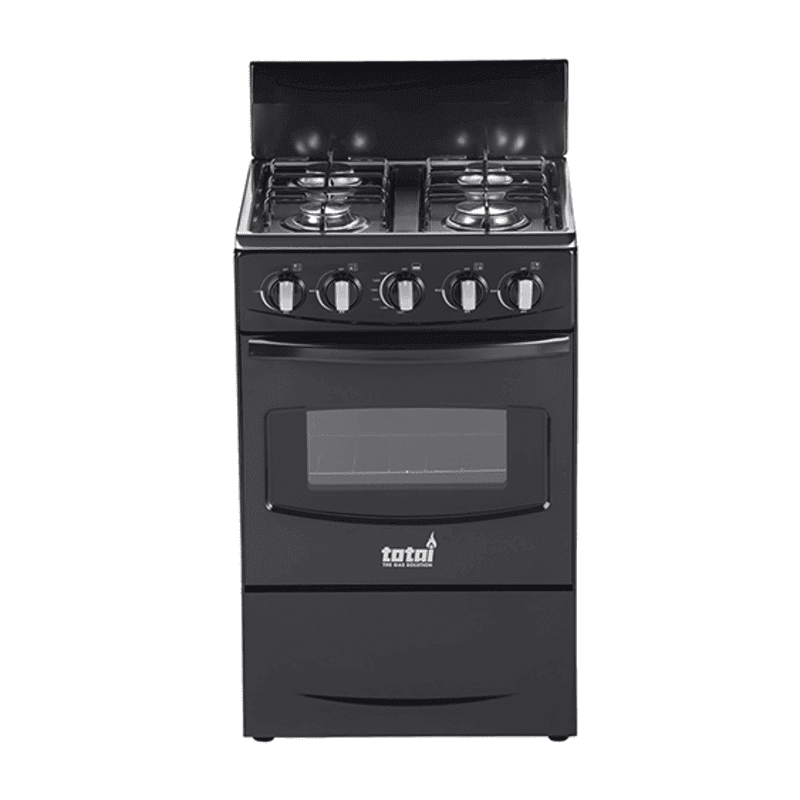 TOTAI 50CM 4 BURNER FULL GAS STOVE- BLACK - Image 1