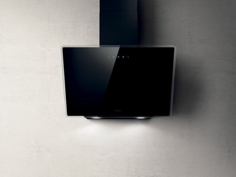 Elica 60cm Shire Vertical Glass Cooker Hood Black 10/SHIRE60 - Image 1