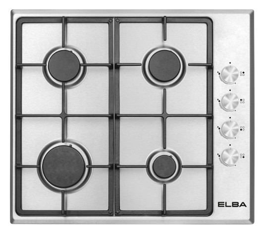 ELBA 60CM 4 GAS BURNER HOB STAINLESS STEEL 04/T65-450X - Image 1