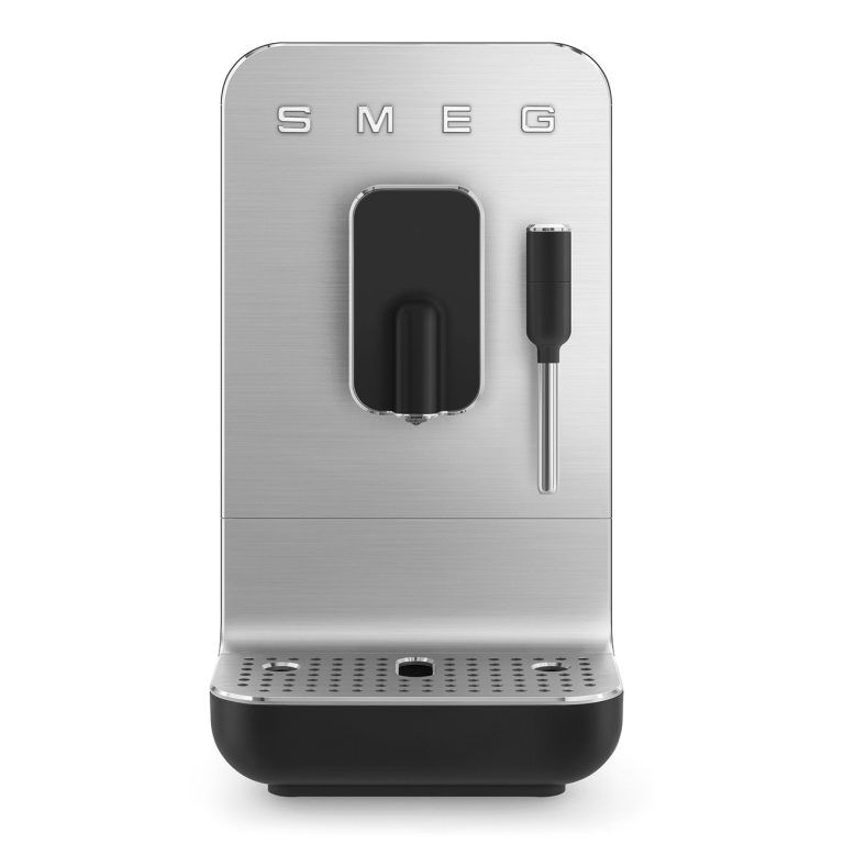 SMEG BCC12BMMEU BEAN TO CUP COFFEE MACHINE W/STEAM WAND BLK - Image 1