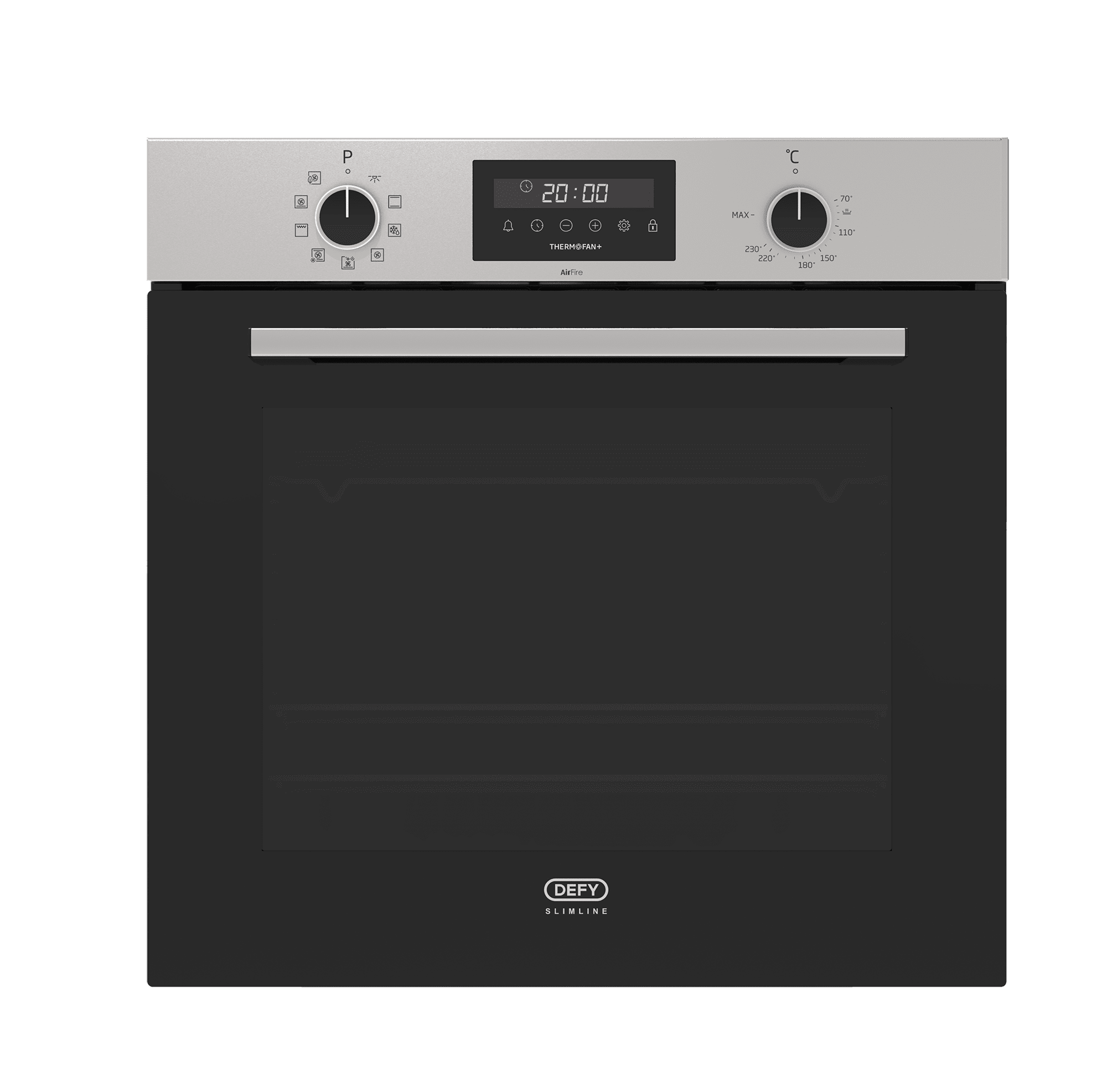 DB0696 DEFY Slimline 600 Built-In ThermoFan+ Oven Inox DBO696 - Image 1