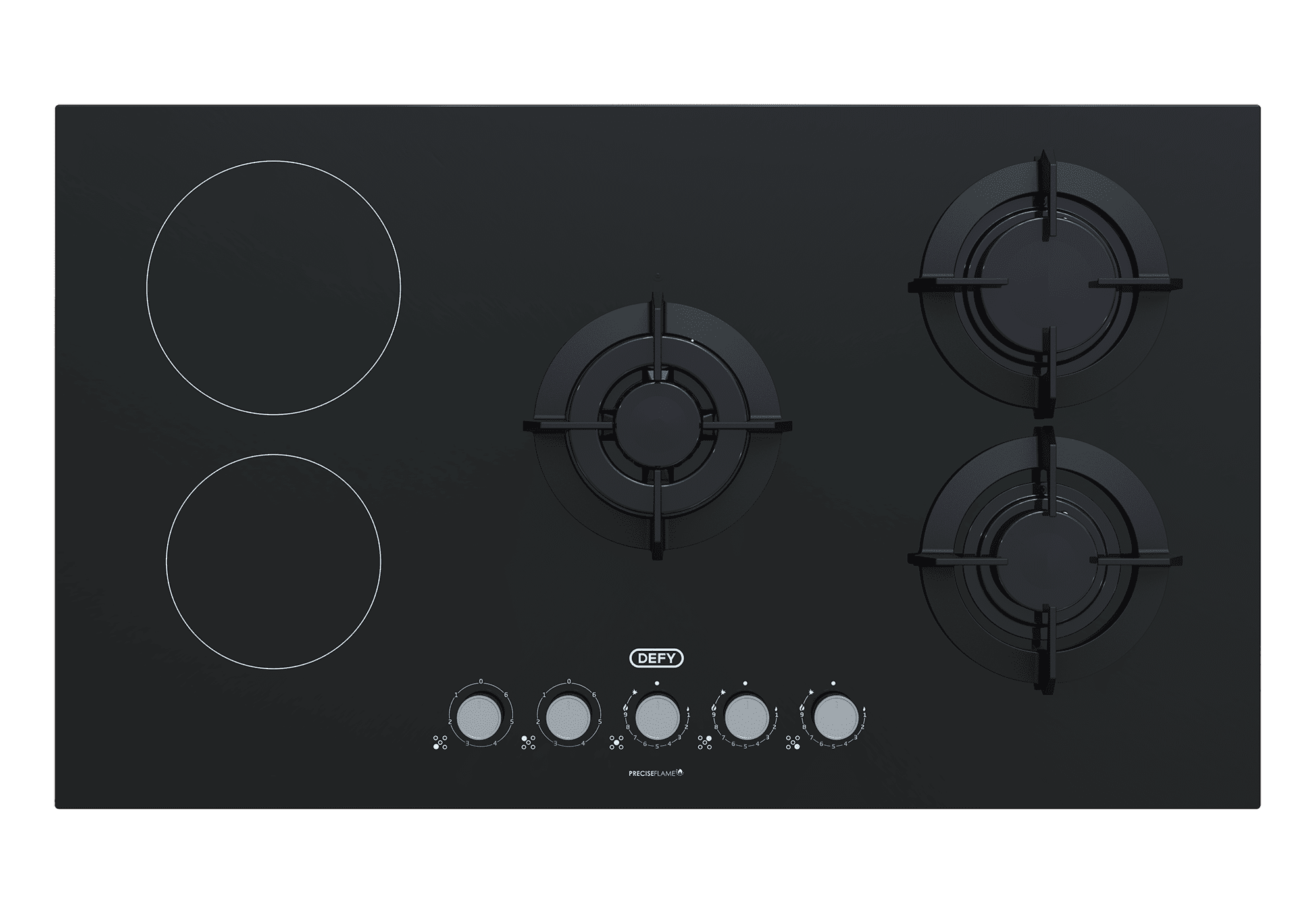 DHG905 Defy DHG902 Hybrid Hob 90cm 3-Gas 2-Electric - Image 1