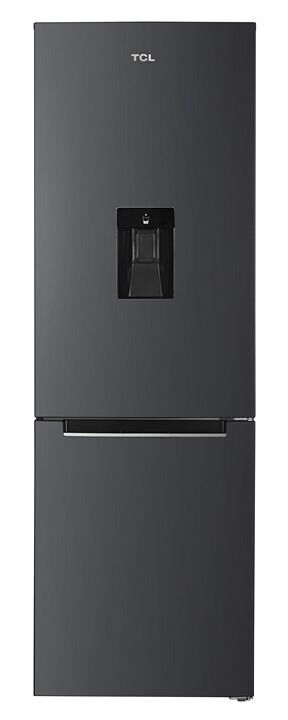 TCL 284L Nett No Frost Inverter Bottom Mount Freezer With Water Dispenser – Grey - Image 1