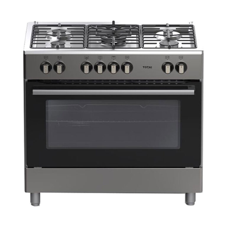TOTAI TS 90CM 5 BURNER FULL GAS STOVE- STAINLESS STEEL - Image 1