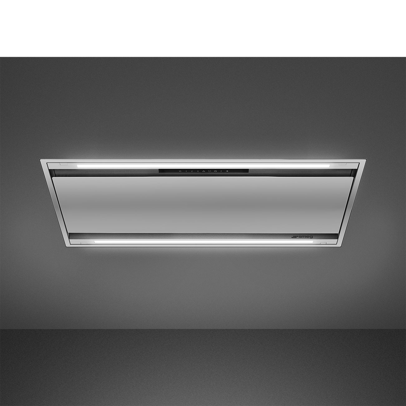 SMEG 90cm Universale Ceiling Hood KLT9L4X - Image 1