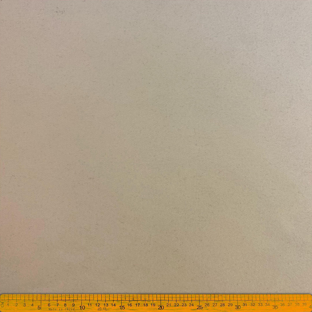 Plain Melton (Cream) Fabric