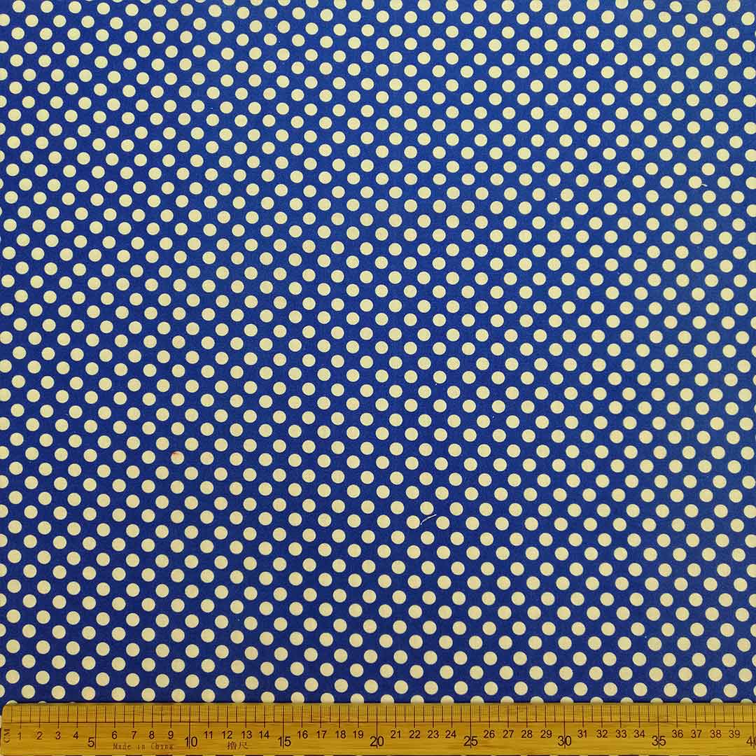 QU01004-37_1.jpg 100% Cotton Printed RoyalBlue PolkaDots (37)