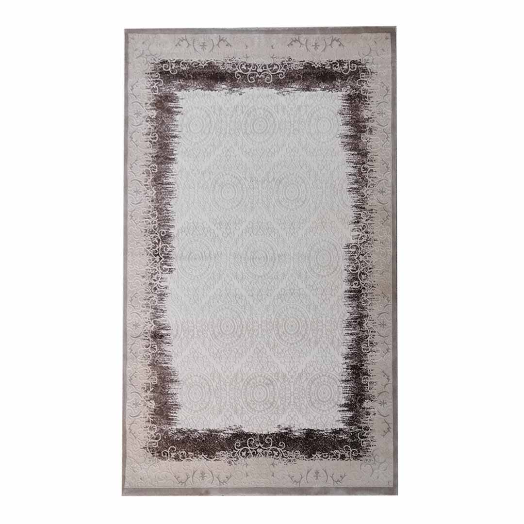 Floral Distressed Edge 160x230cm Brown Carpet