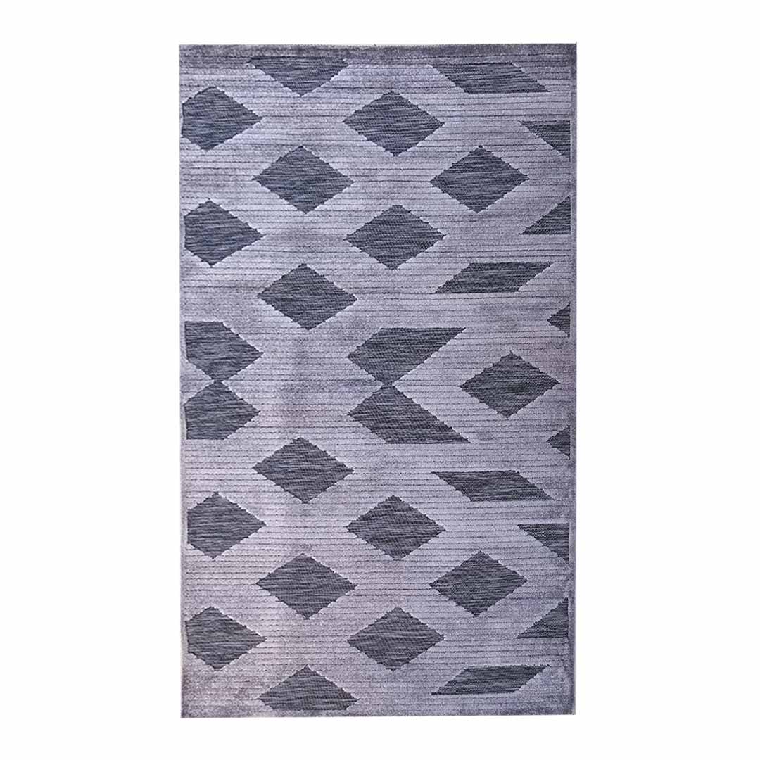 CA0115553_1.jpg Diamond Shapes 160x230cm Black & Grey