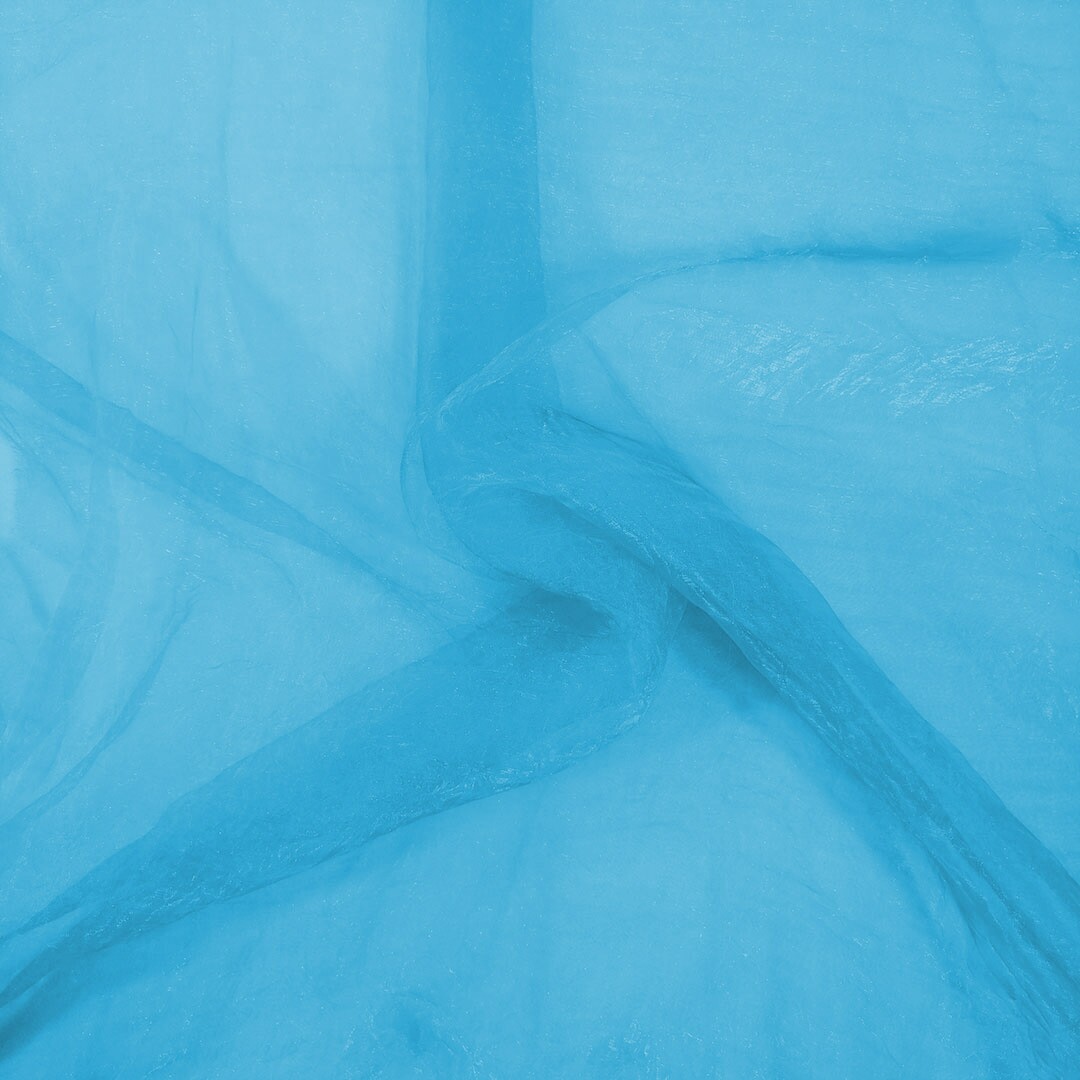Organza Nail Crushed 260/280cm Sky Blue - Image 1