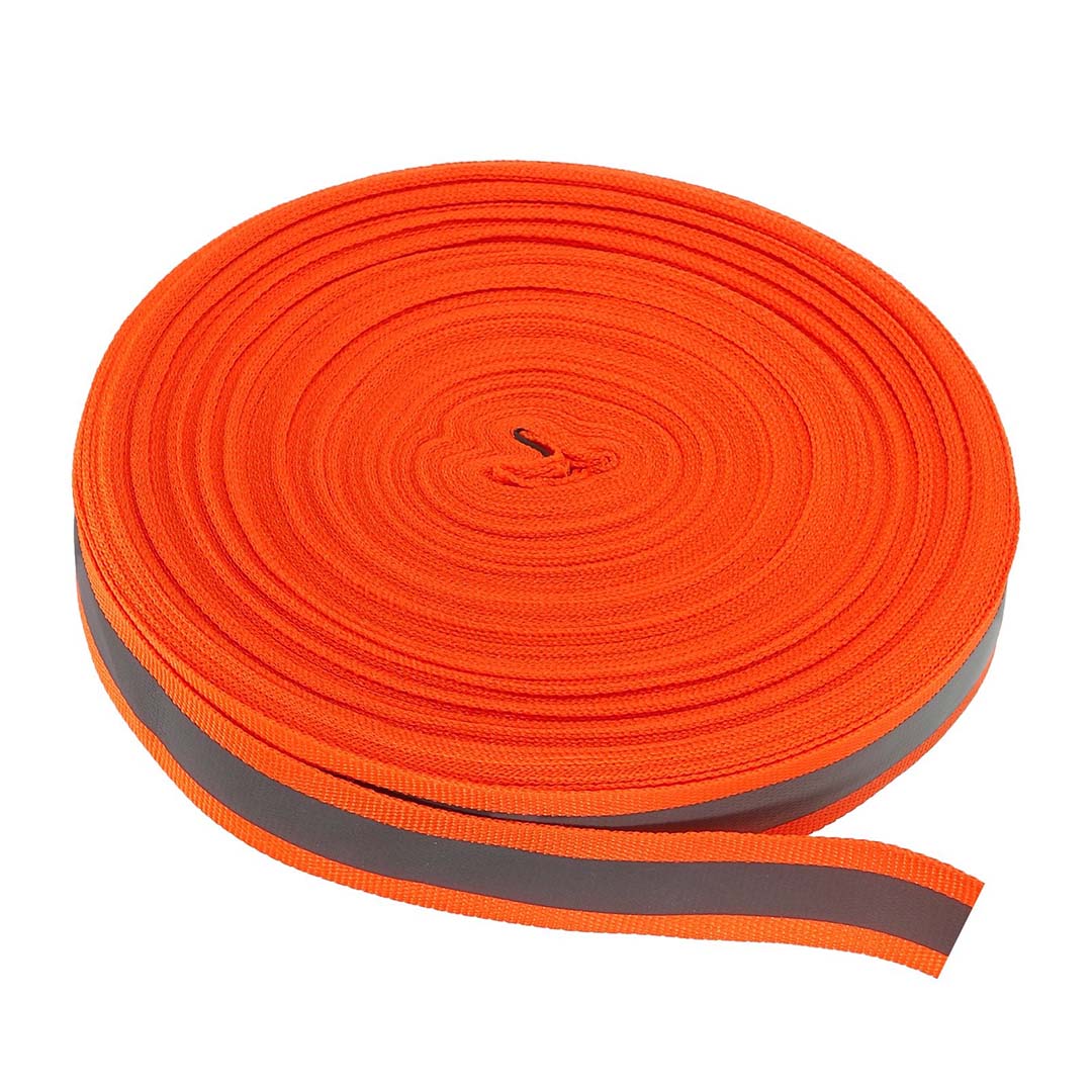 HA188003_1 50MM Orange & Grey Reflective Tape, available at Metro Lifestyle, designed for safety applications with high visibility and weather resistance.