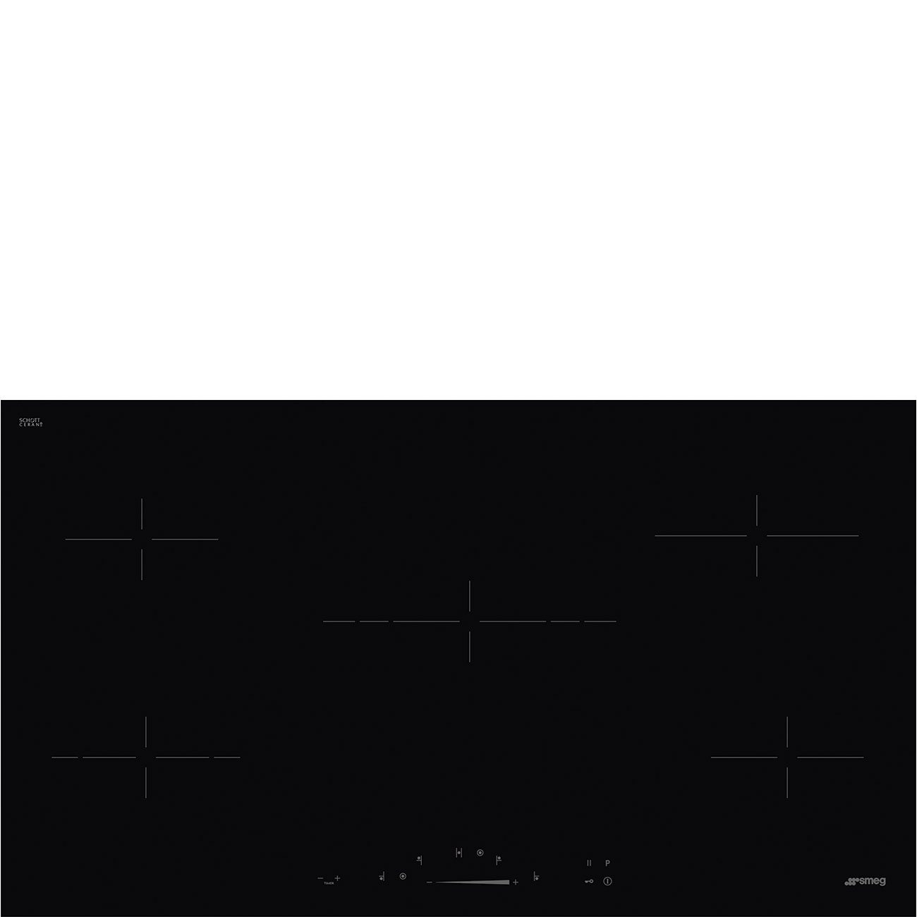 SMEG 90cm Universale Ceramic Hob SE495ETD - Image 1